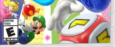 Super Mario Party, the ESRB box on its front