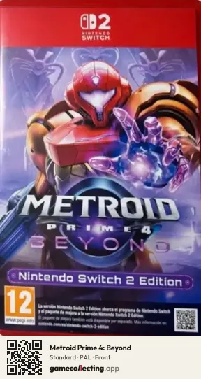 Metroid Prime 4: Beyond Nintendo Switch 2, PAL box front