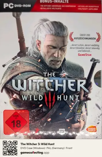 The Witcher 3: Wild Hunt Computer, Germany box front