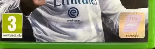 FIFA 18, the PEGI square on its front