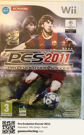 Pro Evolution Soccer 2011 Nintendo Wii, Italy box front