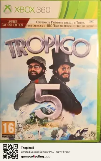 Tropico 5 Xbox 360, Italy box front
