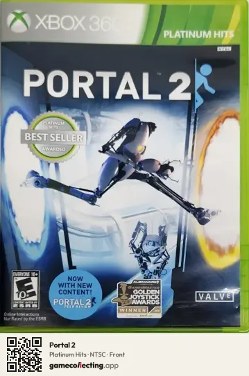 Portal 2 Xbox 360, NTSC box front