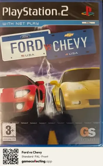 Ford vs Chevy PlayStation 2, PAL box front