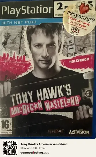 Tony Hawk's American Wasteland PlayStation 2, PAL box front