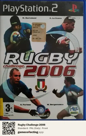 Rugby Challenge 2006 PlayStation 2, Italy box front