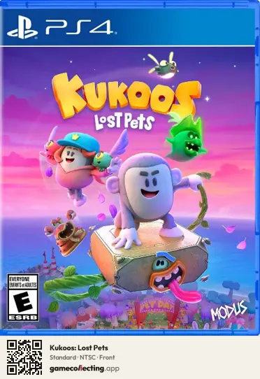 Kukoos: Lost Pets PlayStation 4, NTSC box front
