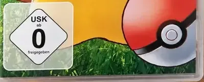 Pokémon: Let's Go, Pikachu!, the USK square on its front