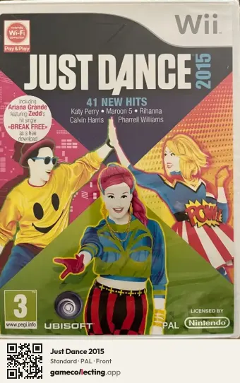 Just Dance 2015 Nintendo Wii, PAL box front