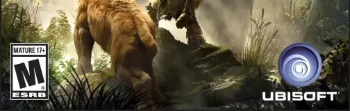 Far Cry Primal, the ESRB box on its front
