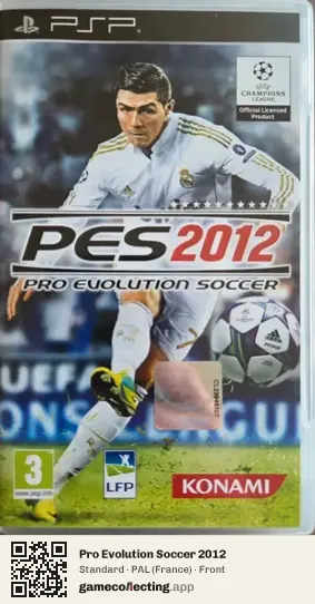 Pro Evolution Soccer 2012 PlayStation Portable, France box front