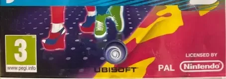 Just Dance 3, the PEGI square on its front