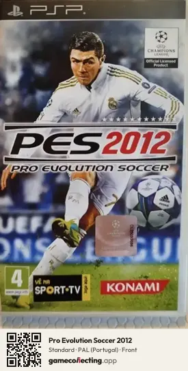Pro Evolution Soccer 2012 PlayStation Portable, Portugal box front