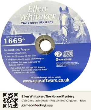 Ellen Whitaker: The Horse Mystery Computer, PAL disc