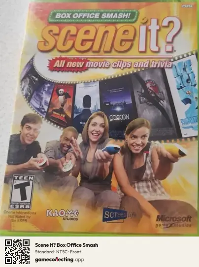 Scene It? Box Office Smash Xbox 360, NTSC box front