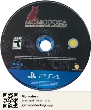 Momodora PlayStation 4, NTSC disc