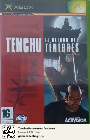 Tenchu: Return from Darkness Xbox, PAL box front