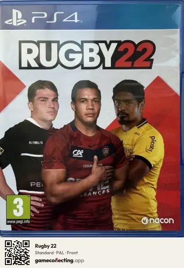 Rugby 22 PlayStation 4, PAL box front