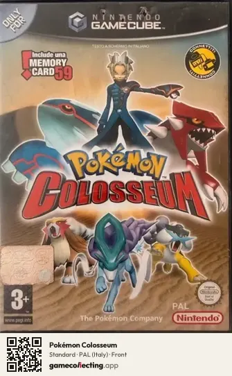 Pokémon Colosseum Nintendo GameCube, Italy box front