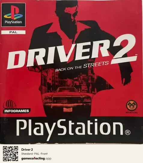 Driver 2 PlayStation, PAL box front