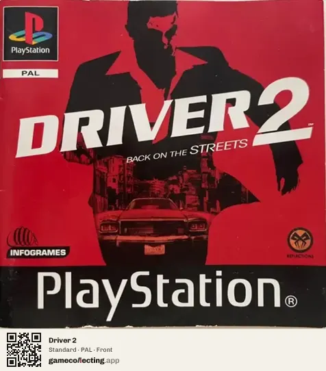 Driver 2 PlayStation, PAL box front