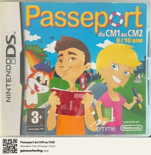 Passeport du CM1 au CM2 Nintendo DS, France box front