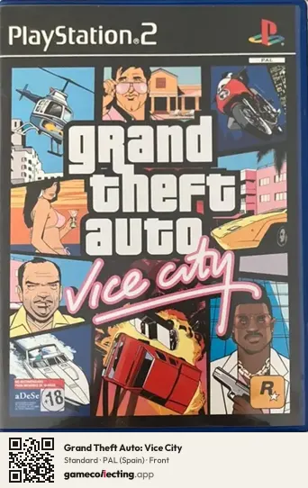 Grand Theft Auto: Vice City PlayStation 2, Spain box front