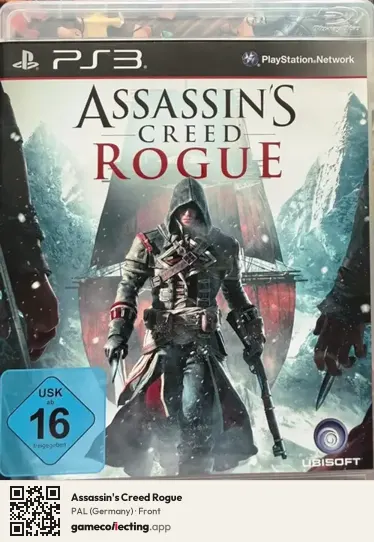 Assassin's Creed Rogue PlayStation 3, Germany box front