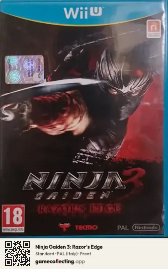 Ninja Gaiden 3: Razor's Edge Nintendo Wii U, Italy box front
