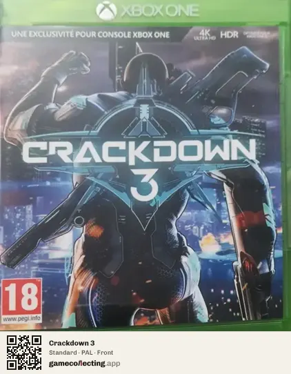 Crackdown 3 Xbox One, PAL box front