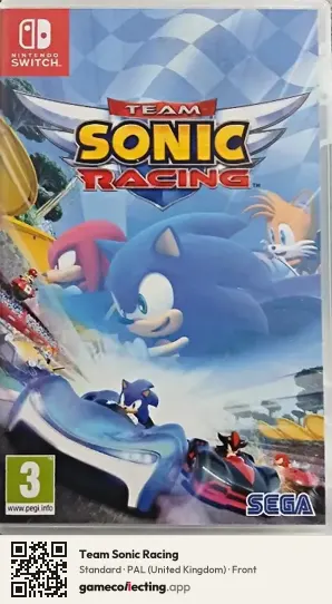 Team Sonic Racing Nintendo Switch, United Kingdom box front