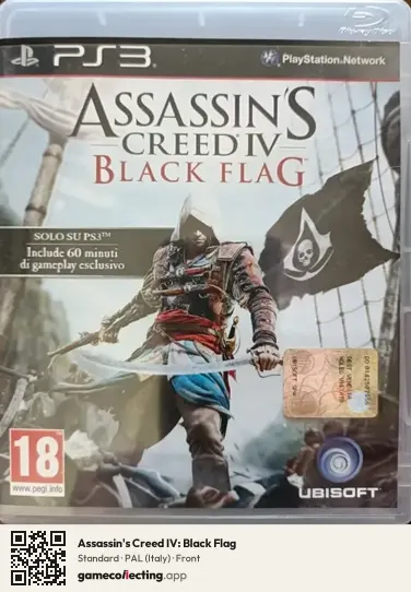 Assassin's Creed IV: Black Flag PlayStation 3, Italy box front