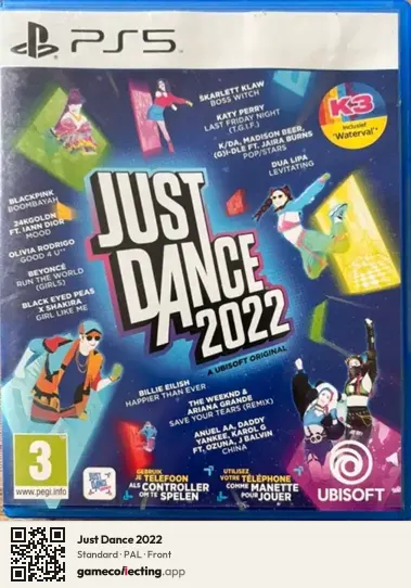 Just Dance 2022 PlayStation 5, PAL box front