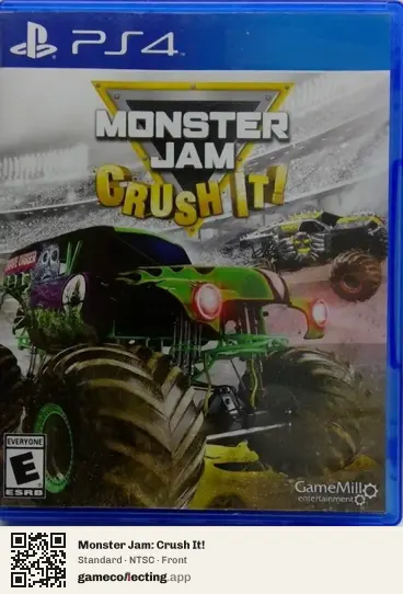 Monster Jam: Crush It! PlayStation 4, NTSC box front