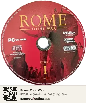 Rome: Total War Computer, PAL disc