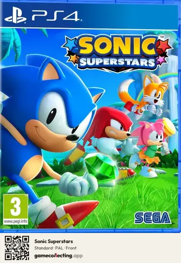 Sonic Superstars PlayStation 4, PAL box front