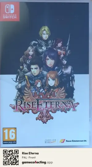 Rise Eterna Nintendo Switch, PAL box front