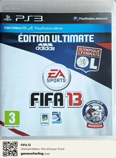 FIFA 13 PlayStation 3, France box front