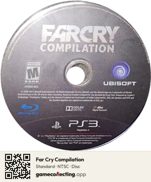 Far Cry Compilation PlayStation 3, NTSC disc