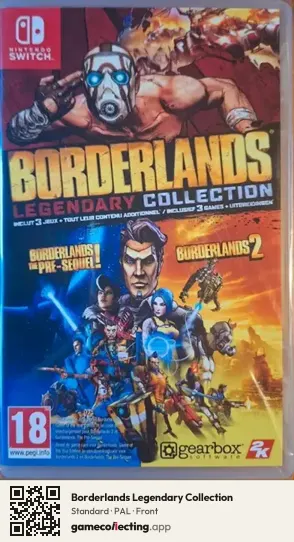 Borderlands Legendary Collection Nintendo Switch, PAL box front