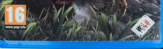 Ark: Survival Evolved, the PEGI square on its front