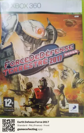 Earth Defense Force 2017 Xbox 360, France box front
