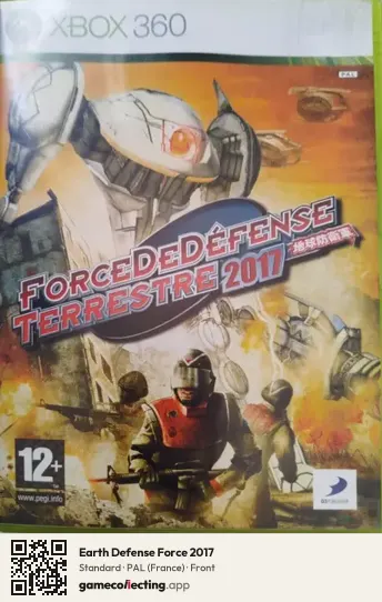 Earth Defense Force 2017 Xbox 360, France box front