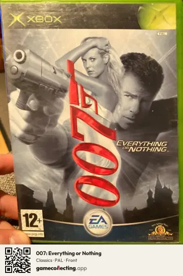 007: Everything or Nothing Xbox, PAL box front
