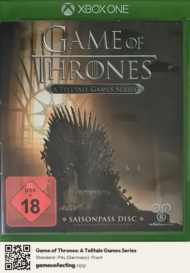 Game of Thrones: A Telltale Games Series Xbox One, Germany box front
