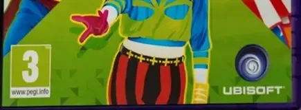 Just Dance 2015, the PEGI square on its front