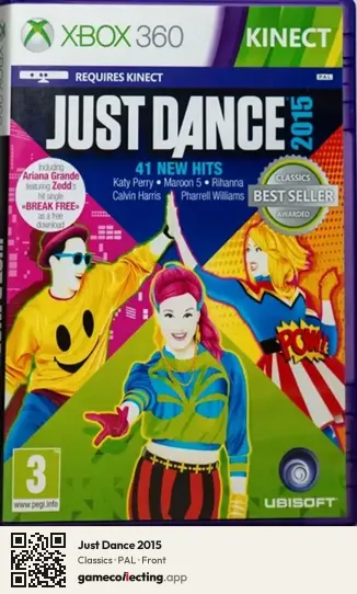 Just Dance 2015 Xbox 360, PAL box front