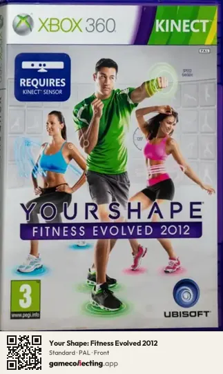 Your Shape: Fitness Evolved 2012 Xbox 360, PAL box front