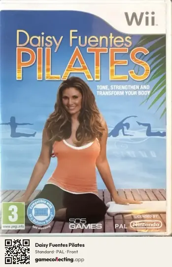 Daisy Fuentes Pilates Nintendo Wii, PAL box front