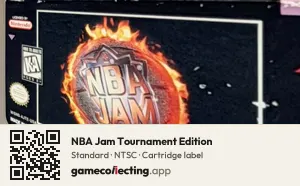 NBA Jam Tournament Edition Super Nintendo Entertainment System, NTSC cartridge label